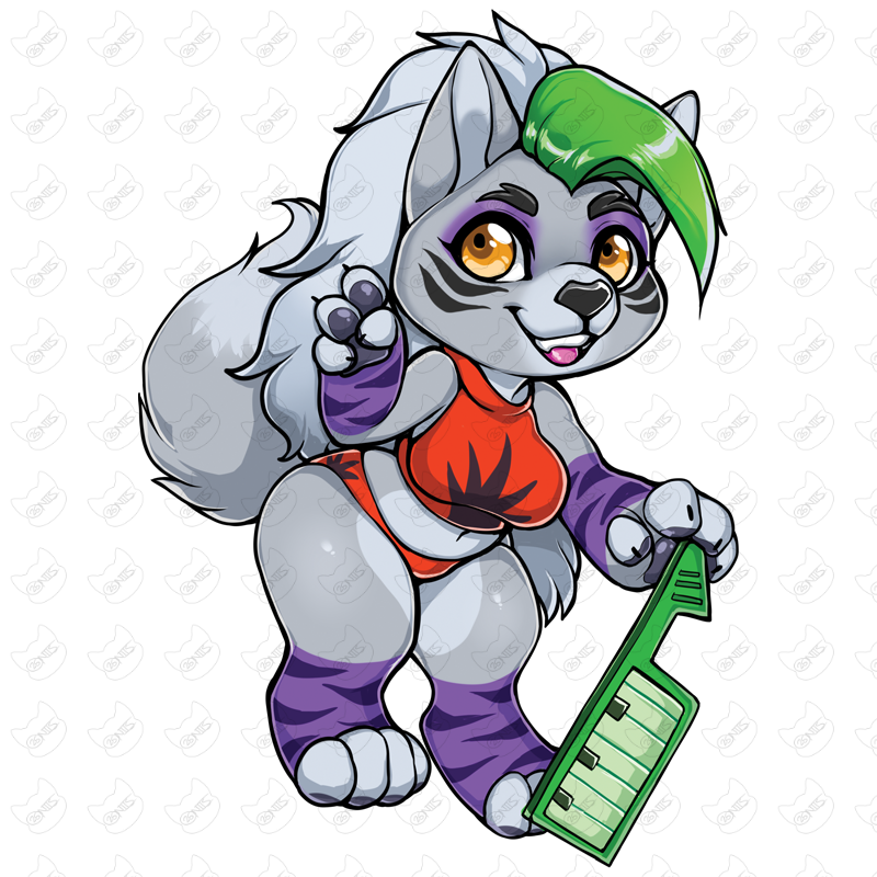 Robowolf Chibi Version Charm